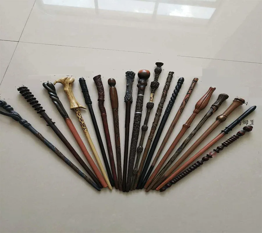 

2019 Hot Metal Core Harry Potter Magic Wand Dumbledor Ginny Luna Hermione Elegant Ribbon Gift Without Box Package Cosplay Toys
