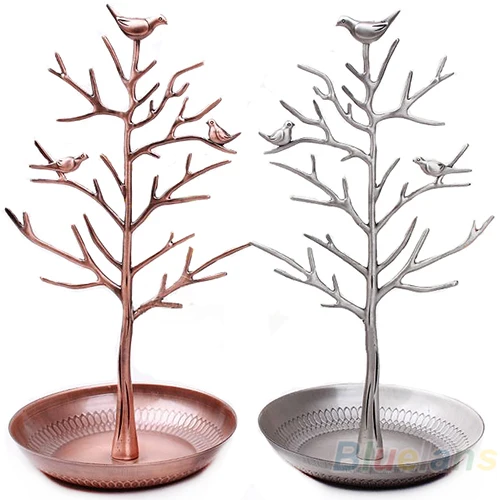 

vintage Bird Tree Stand Jewelry Earring Necklace Ring Show Rack Holder Display jewelry holder B13 027M 37YG 7JI8