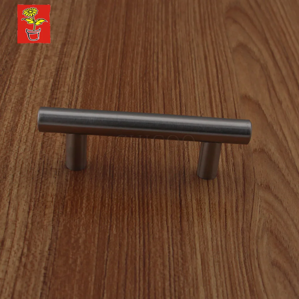 

12mm Dia T Bar Furniture handle 64mm center to center Stainless steel Handle Cabinet knobs drawer pulls furniture hardware