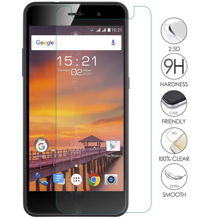 Закаленное стекло 9H для Fly Life Mega Power Plus 3 2 шт. защитная пленка экрана FS529 FS517 FS516 FS518