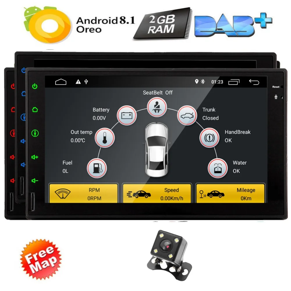 7 inch Android 8.1 Car Stereo 2 Din in Dash GPS Navigation Radio