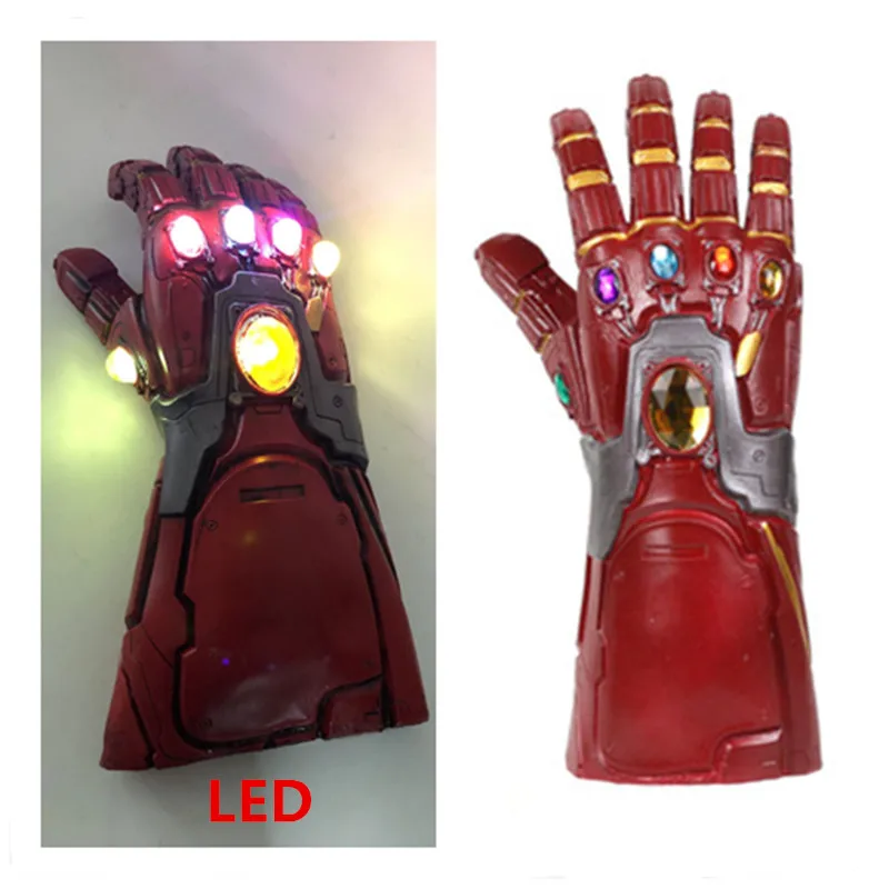 

LED Avengers Endgame Iron Man Gauntlet Thanos Infinity Gauntlet Iron Man Nano Gauntlet Armor Tony Stark Cosplay Gloves Props