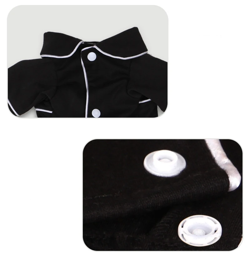 Dog Shirts Spring Summer Pet Pajama Breathable Soft Home T Shirt For Small Dogs Cats Chihuahua Poodle Vests With Snap Fastener (7)