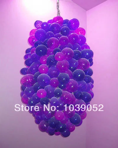

Unique Design Grape Shape Italian Glass Bubble Chandelier Light