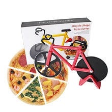 Color boxed Kitchenware Stainless steel bicycle pizza cutter The pie knife creative hob Pizza wheel cutter Baking tools AB397 pa20 gear hob cutter select the module