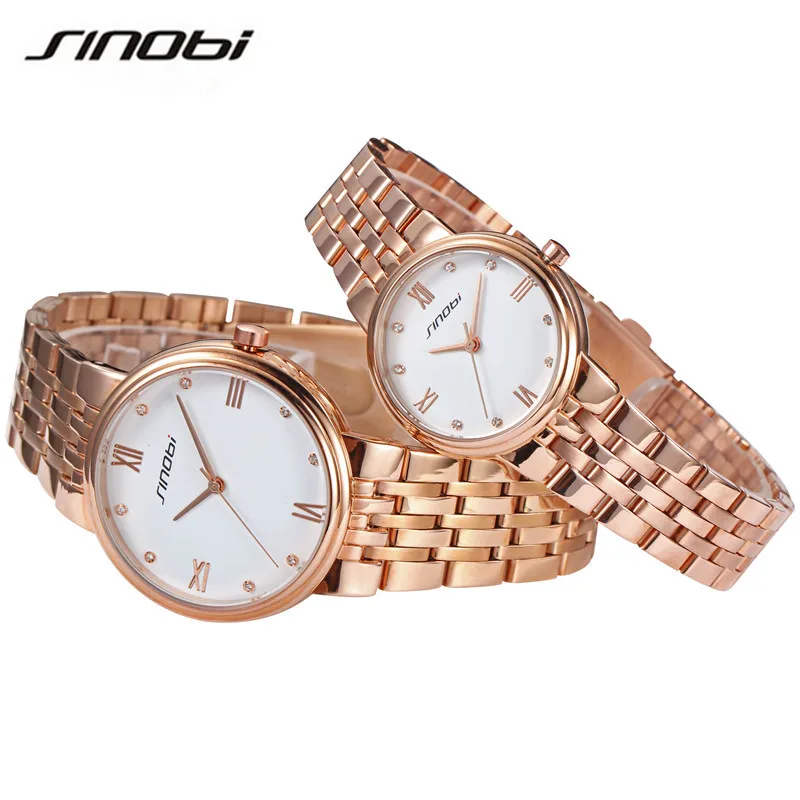 

SINOBI Luxury Top Brand Men'S Watch Stainless Steel Wrist Watch Waterproof Business Quartz Watch Fashion Casual Sport Watch A200