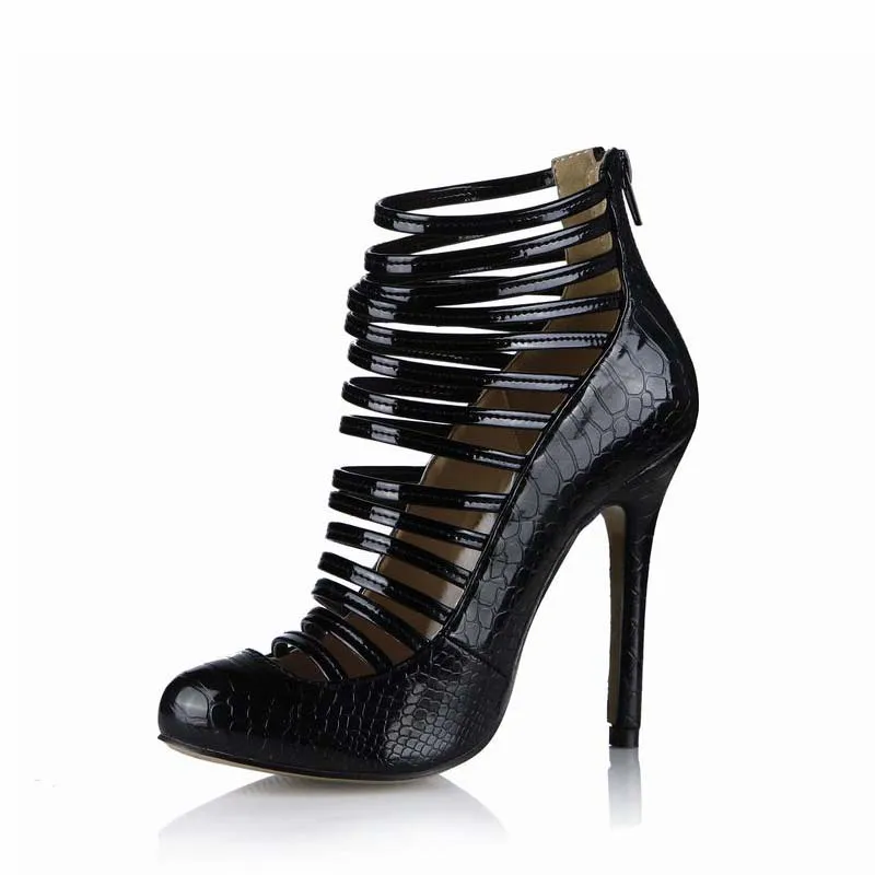 Chaussures Partie Taille La Hauts Femme Mode Femmes Zapatos Mujer Bottes Robe Black Sexy Zapatillas Plus Cheville Serpentine Botas Nouveau Talons 6mIYbyv7gf