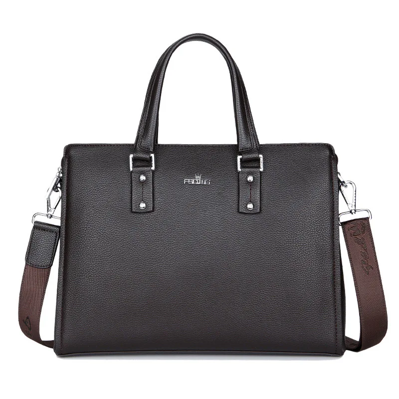 

Men Handbag PU Leather Laptop Handbags Brand Male Bag Multifunction Fashion Shoulder Bags Business Messenger Men's Crossbody Bag