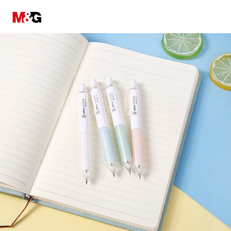 M& G креативный 4 цвета Простой механический карандаш 0,5 мм для письма школы офиса питания милый kwaii автоматический карандаш для детей подарок
