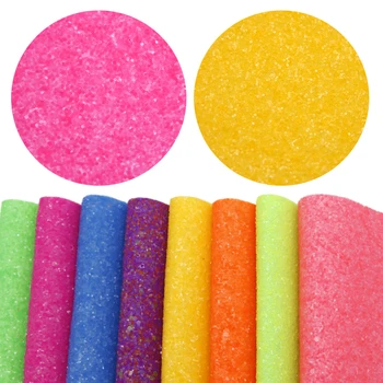 

David accessories 8pcs/pack 20*34cm Chunky Glitter PVC Faux Synthetic Leather Set DIY Sewing Garment Knotbow Bag,1Yc7074