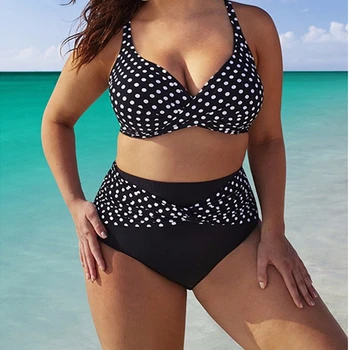 

Women's Push Up Plus Size Swimsuit Padded Beachwear Monokini Swimwear Bikini Set