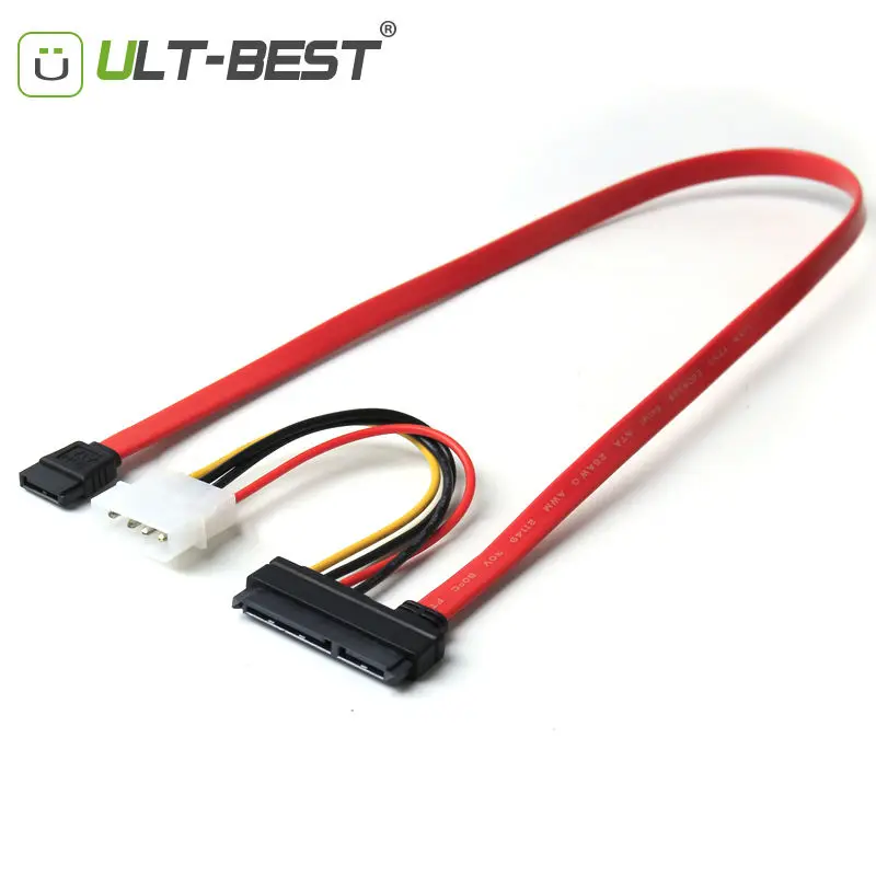 Кабель SATA 22pin 7 + 15pin Female к 7Pin с Molex IDE 4Pin кабель питания для компьютера 50 см 2 5 3 HDD|cable