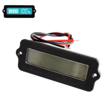 

10PCS Blue Green 12V LY6W Lead Acid Battery Capacity Indicator LCD Digit Display Meter Lithium Battery Power Detector Tester