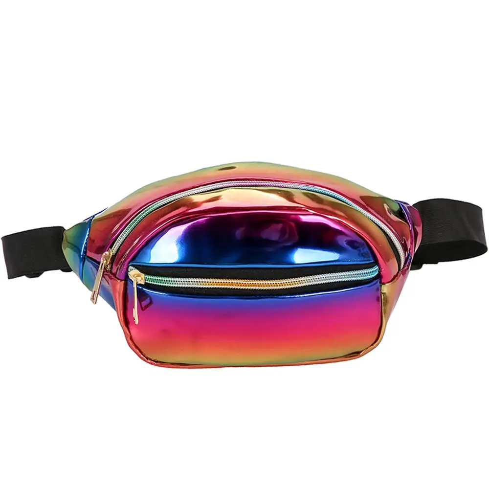 

Fashion Neutral Laser Sequins Glitter Female Waist Bag Outdoor Fanny Pack Pouch Hip Purse Satchel Laser Women Messenger Bag