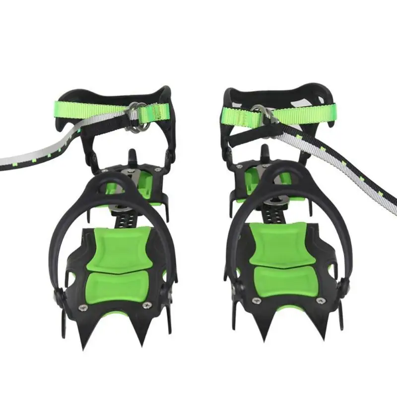 BRS-S1A catorce dientes incluido crampones profesional de acero inoxidable agarre hielo de senderismo escalada equipo kits de viaje - 1
