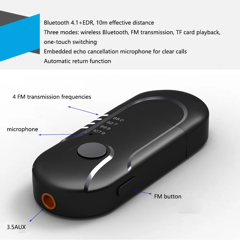 Bluetooth передатчик аудио USB Bluetooth приемник беспроводной адаптер 3,5 мм рецептор TF карта для автомобиля комплект аудио ТВ колонки