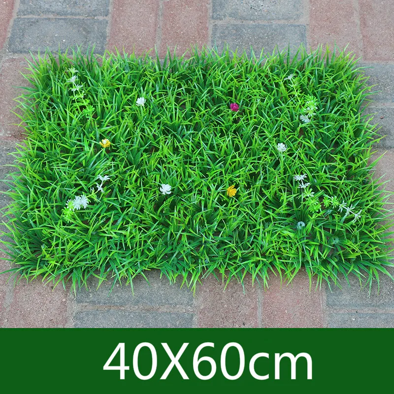 1pcs 40X60cm Plastic Plants Lawn Mat Tropical Garden Decoration Artificial Plants Home
