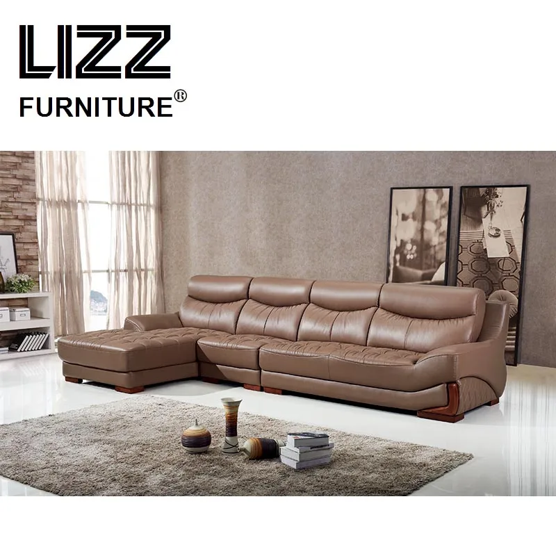 

Furniture Casa Corner Sofa Set L Shape Couch Leisure Chaise Genuine Leather Divani
