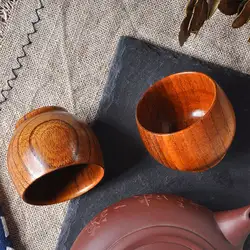 Мини деревянная чашка деревянный чайный стаканчик прочный деревянный сок послеобеденный чай чашка для домашнего ресторана