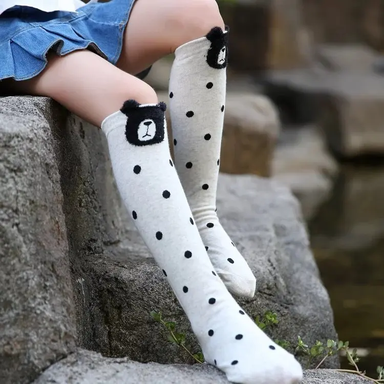 Autumn Pure Cotton Cartoon Directly Board Child In Socks Three-dimensional Ears Girl Socks Baby Socks