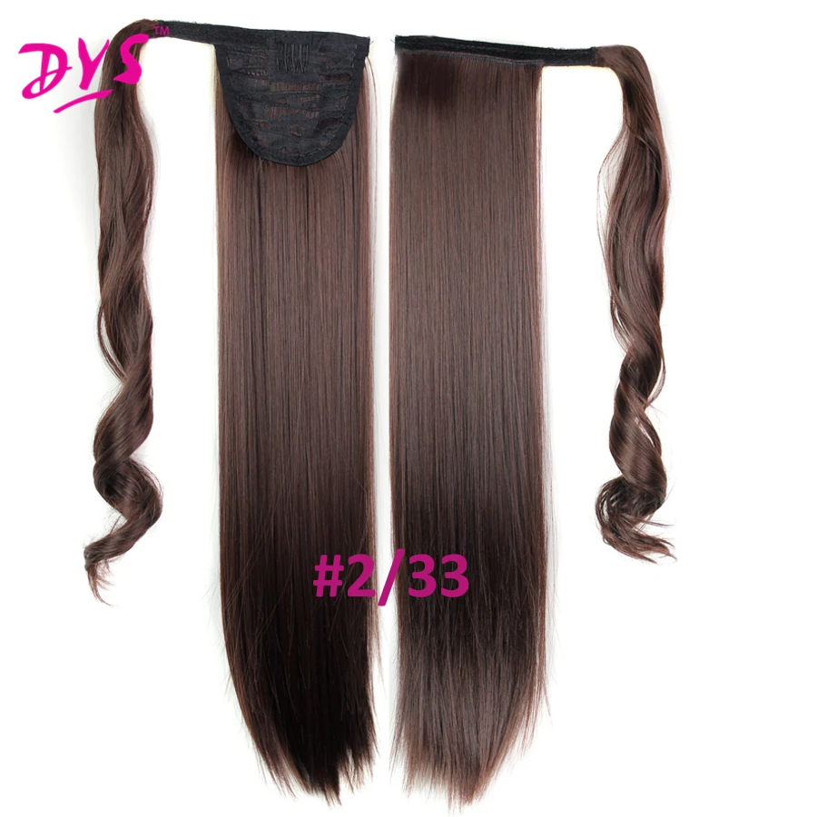 Deyngs 60cm Long Straight Clip In Hair Tail False Hair Ponytail Hairpiece With Hairpins Synthetic Hair Pony Tail Hair Extensions (17)