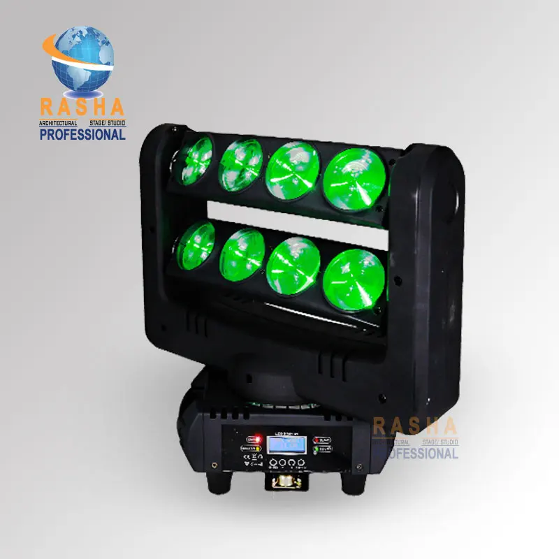

Rasha RPAS 8*10W 4in1 RGBW LED Moving Head Bar Light 4in1 LED Spider Light for KTV DJ Club Party DMX Stage Light