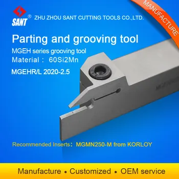 

MGEHR2020-2.5 External Grooving Turning Lathe Boring Bar Tool Holder For Lathe Machine CNC Cutting Turning Tool Set Holder
