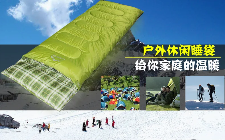 Saco de Dormir ao ar Saco de Acampamento de Algodão Sacos de Dormir Trepadeira Outono Inverno Envelope Livre Mini Ultraleve Viagem Saco Caminhadas 1650g 2 Sacos de dormir