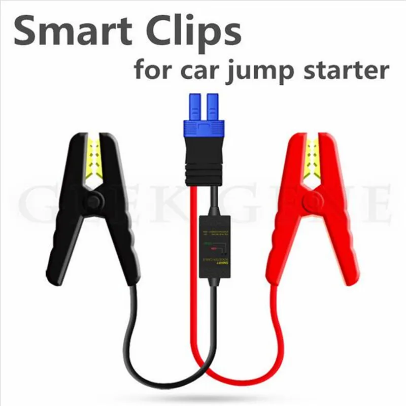 

AUTO Car Smart Fully Protected 14 inch Intelligent EC5 Connector Emergency Alligator Clamp for 12V Jump Starter Battery Pack