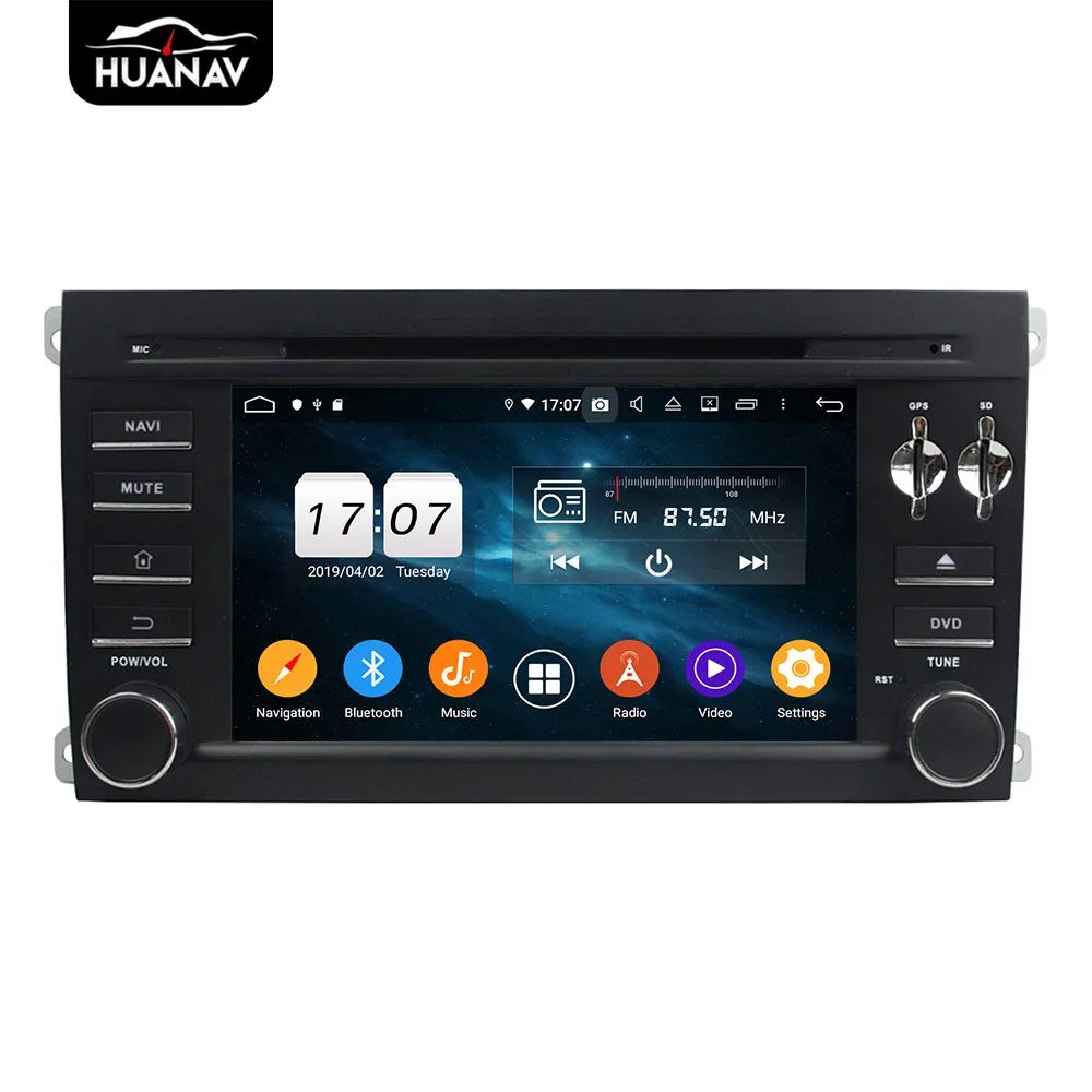 Android 9,0 автомобильный dvd-плеер gps навигация для Porsche Cayenne 2004-2010 мультимедиа автомобильный аудио плеер головное устройство магнитофон карты