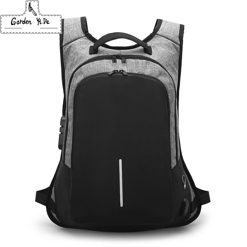 

New Multifunction USB charging Men Backpack For 15.6 inches Laptop Backpack Large Capacity Stundet Casual Bag Water Repellent