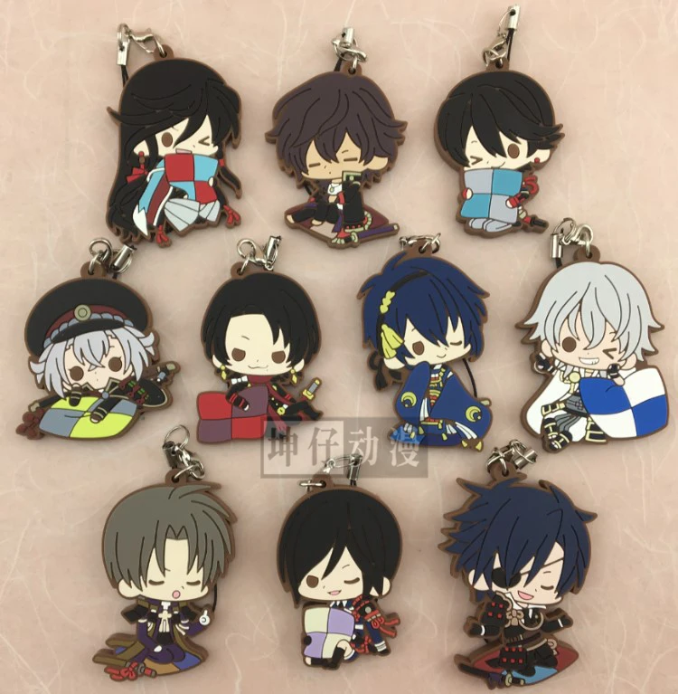 Touken Ranbu онлайн-игра tsurумару Souzasamonji Kousetsusamonji Ichigo Hitofuri упор Ver резиновый брелок |