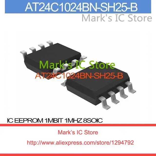 At24c1024bn-sh25-b IC EEPROM 1 мбит мГц 8 SOIC AT24C1024BN-SH2 24C1024B AT24C1024BN 24C1024BN AT24C1024 | Электронные