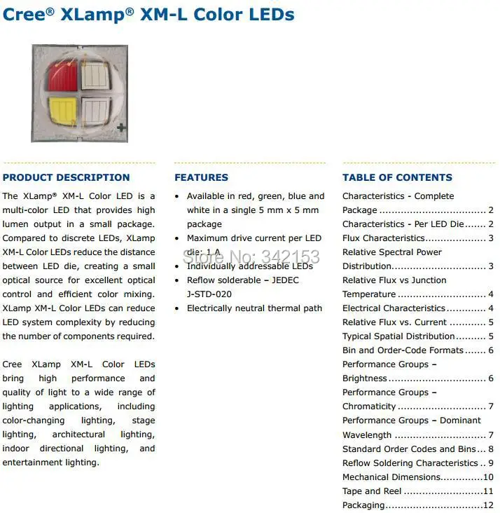 1-XML Color Led