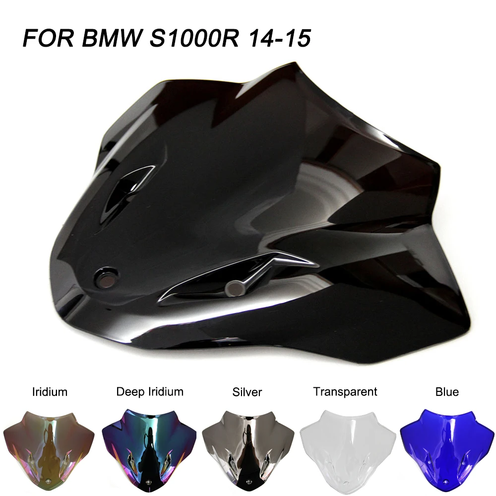 Ветровое стекло черного цвета для Мотоцикла BMW S1000R S 1000R 1000 R 2014 2015 ветровое с