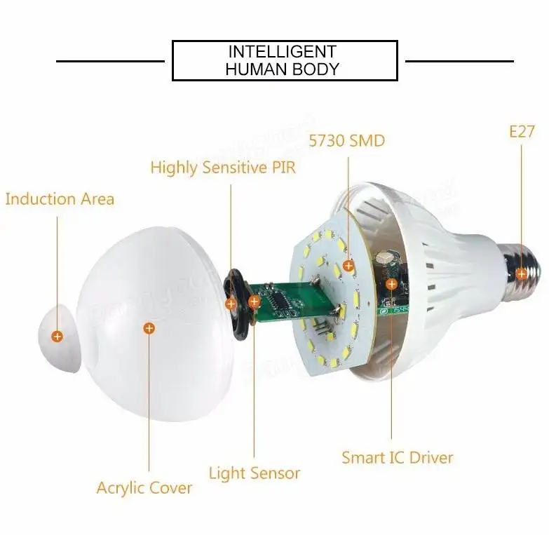 PIR LED Bulb 5