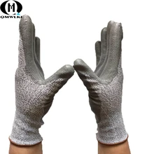 13-pin повышенной прочности с высоким уровнем пленка полиэтилен нейлон порезостойкие Перчатки покрытые латексом cut для скотобойни, кухня Деревообработка