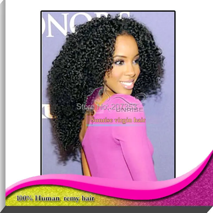 

kinky curly lace front wigs,jet balck 1#, In stock top quality cheaper indian remy human hair lace front wig
