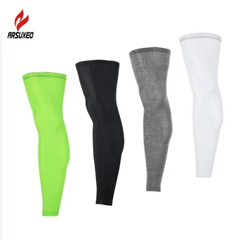 

One Pair Anti UV Cycling Legwarmers Compression Bike Sports Leggings Running Hiking Basketball Soccer Leg Sleeves Sports Safety