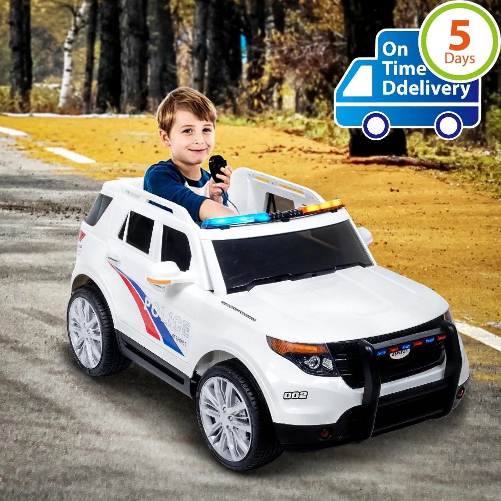 

Uenjoy 12V Ride on Cars for Kids Children's Electric Cars SUV Car W/ Remote Control, 2 Speeds, AUX, Sirens & LED Light