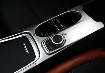 

Matte ABS Chrome Cup Holder Cover Trim For Mercedes Benz A/GLA/CLA Class C117 W117 2012-2017 AMG Car Styling Accessories For LH