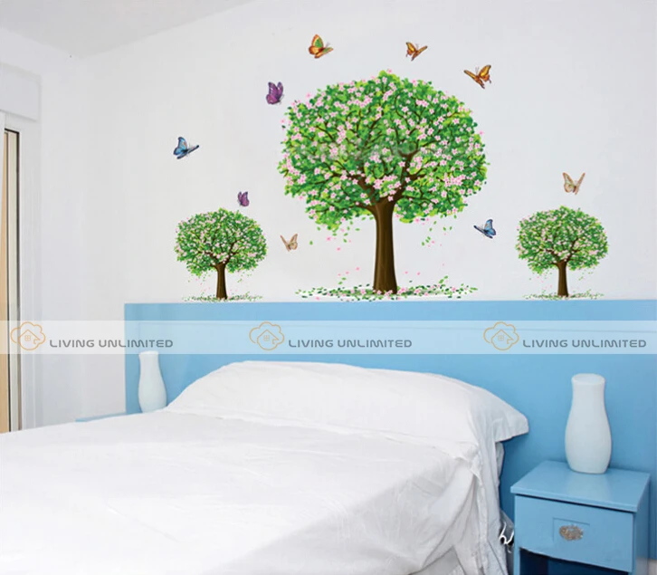 Free Shipping Diy Wall Sticker Tree Wall Sticker Paper Plant Wall
