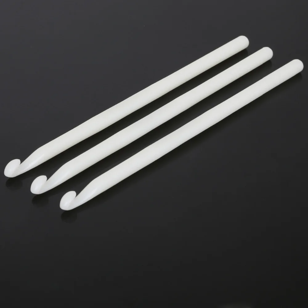 3 шт. пластиковые спицы для вязания 3/4/5/6/7/8/9/10 мм|handled crochet hooks|knitting needleswhite hook |