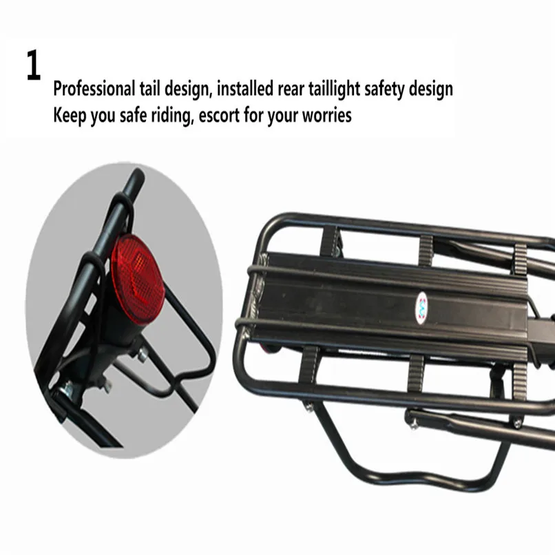 Bicycle Cargo Racks Carrier Universal Quick Release Mountain Bike Rear Shelf Single Car Rack for safe travel #2d13 (1)