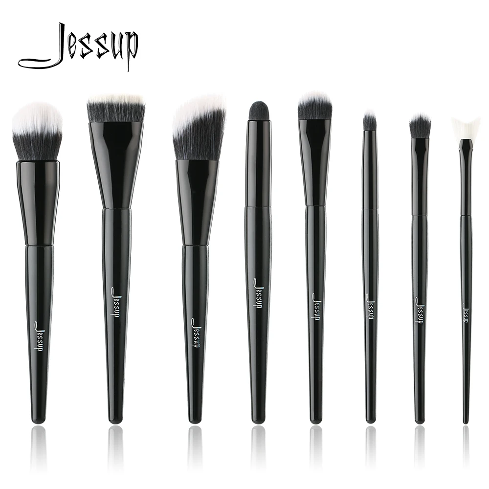 

Jessup brushes 8pcs Makeup Brushes brush Set Kabuki Foundation Eyeshadow Beauty Duo Professional Make up Tools Kit Cosmetics