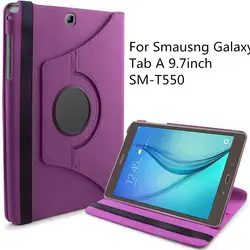 Cuckoodo для Samsung Galaxy Tab 9.7, искусственная кожа 360 вращающийся стенд Смарт чехол для Samsung Galaxy Tab 9.7-дюймовый sm-t550