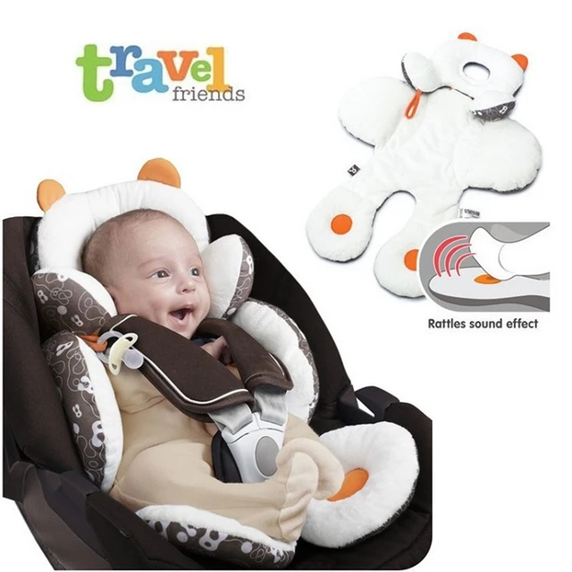 Sécurité pour bébé Poussette Coussin Hochet 0,6 Mois Enfant Doux Sièges Tapis Multifonctionnel Poussette