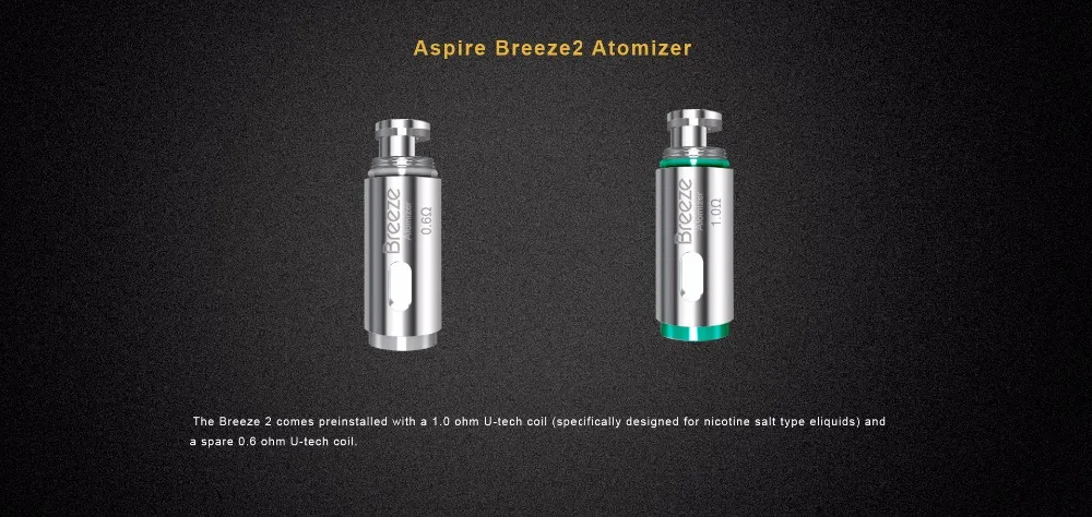 Original Aspire Breeze 2 AIO Kit With 1000mAh Battery 2ml3ml E Cig Breeze 2 Kit With Breeze 2 Atomizer Coil Vape 06