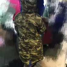 Индивидуальные итальянские стильные синие меховые камуфляжные парки с капюшоном из искусственного меха/лисьего меха/кроличьего меха внутри длинные куртки пальто