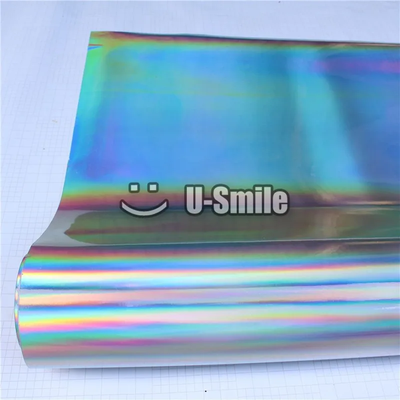 Голографическая пленка Rainbow Silver